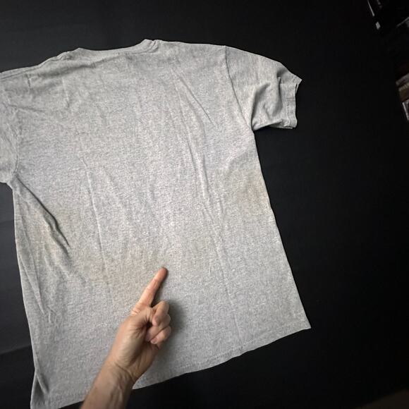 VTG Georgetown University T Shirt Mens Medium Gray Y2k Short Sleeve Preppy Ivy - Picture 5 of 8